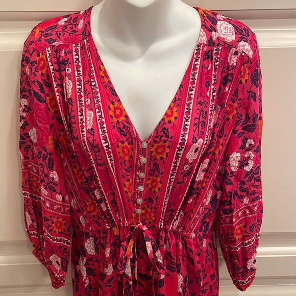 Walker & Wade Carrie floral meadows maxi dress sz M - Picture 5 of 8